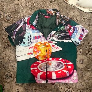 Supreme Casino Puffer Short Sleeve Jacket